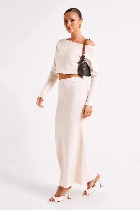 Avani Oversized One Shoulder Jumper - Ivory