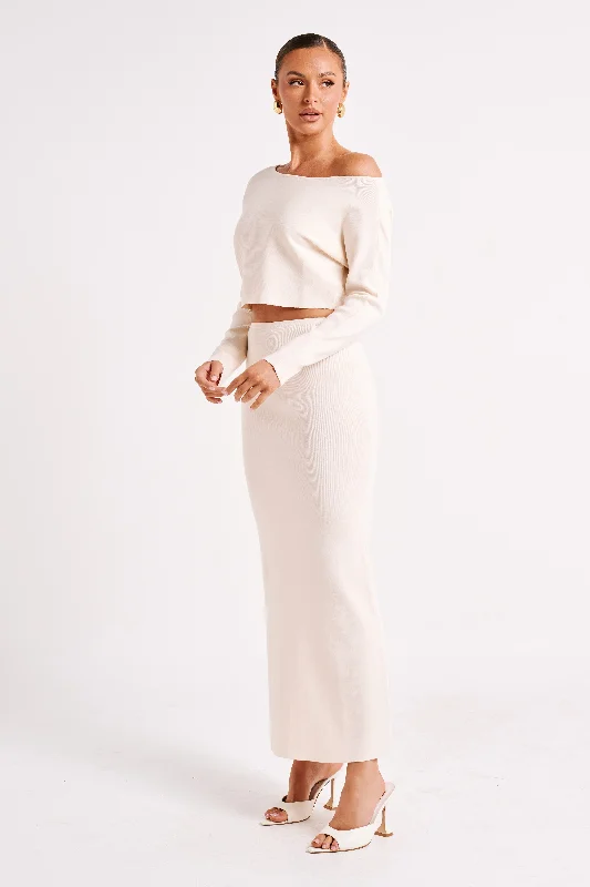 Avani Oversized One Shoulder Jumper - Ivory