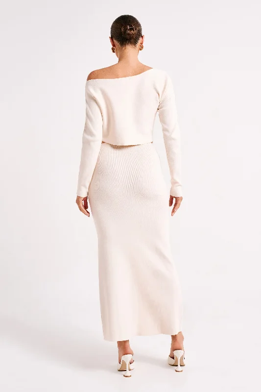 Avani Oversized One Shoulder Jumper - Ivory