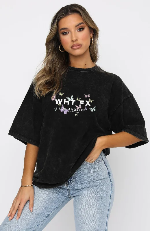 Dare To Dream Oversized Tee Acid Black