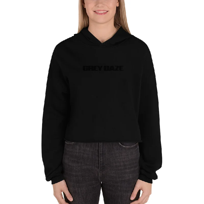 Grey Daze Logo Crop Hoodie