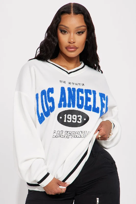 Los Angeles Varsity Sweatshirt - Cream