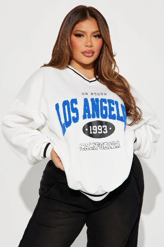 Los Angeles Varsity Sweatshirt - Cream