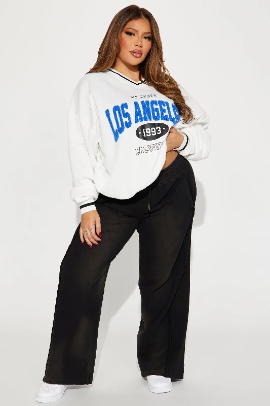 Los Angeles Varsity Sweatshirt - Cream