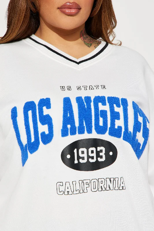 Los Angeles Varsity Sweatshirt - Cream