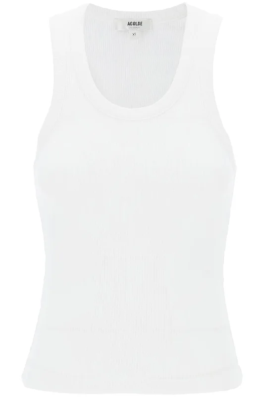 poppy ribbed tank top A7056 1260 WHITE