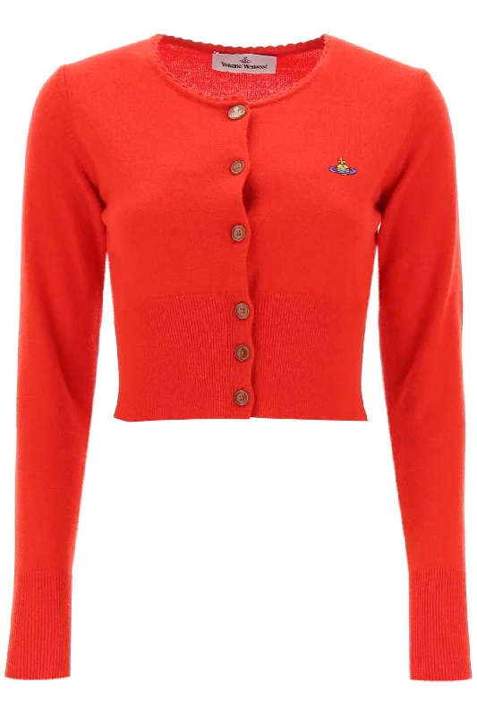 Vivienne westwood bea cropped cardigan 1803002UY0018 RED