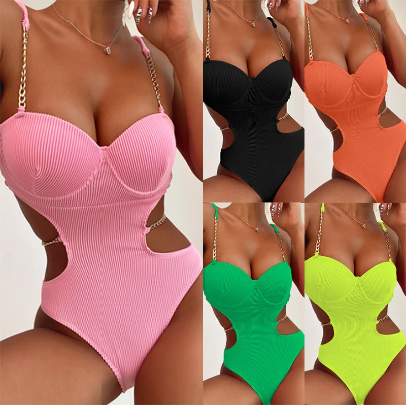 Women's One-Piece SwimSuit Sexy (CL11690) Minimalist One-Piece